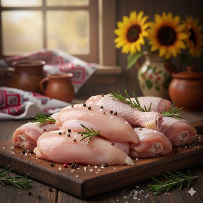 Фарш, м'ясо, субпродукти