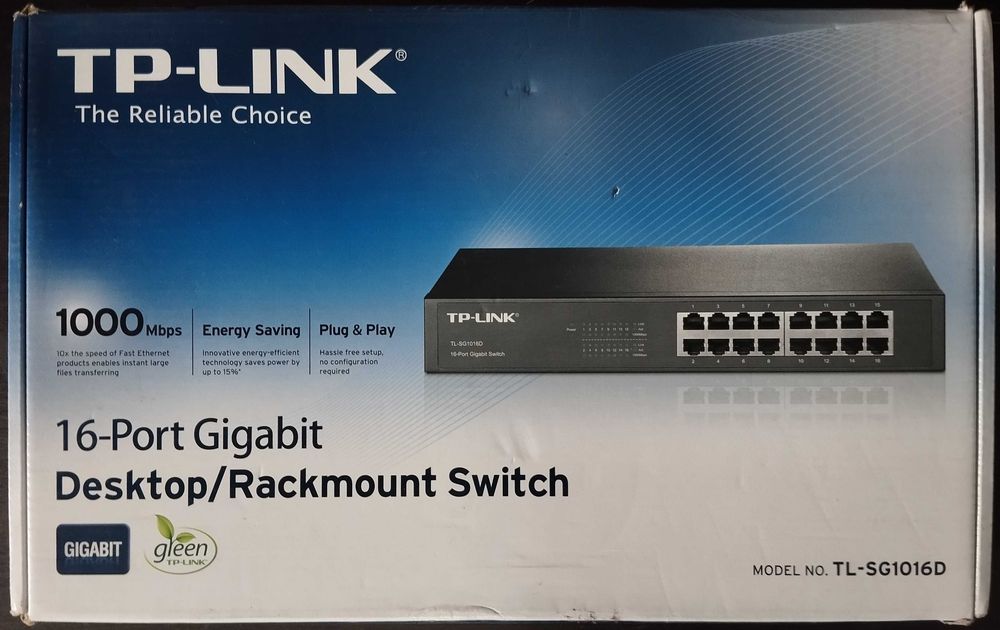 16-Port Gigabit Desktop/Rackmount Switch TL-SG1016D