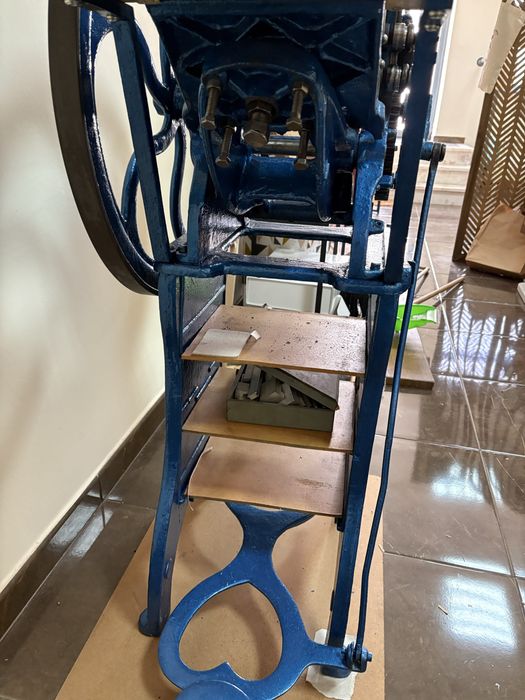 Máquina de letterpress recuperada