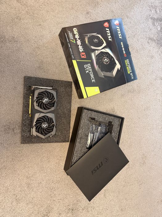Видеокарта MSI 1660 super 6 GB.