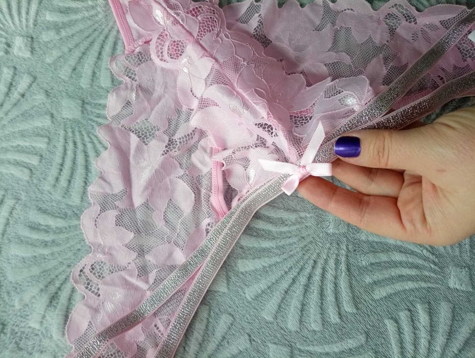 Seksi różowe stringi,XL
