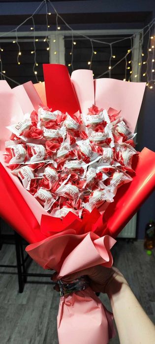 Bukiecik jadalny z cukierków