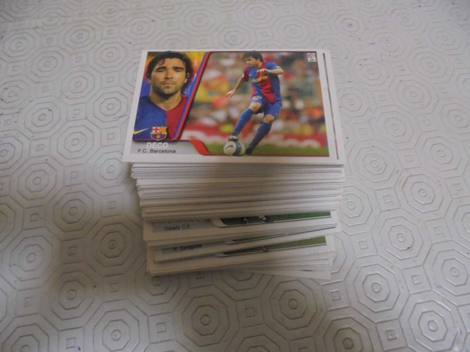 Lote de 126 cartas de futebol La Liga 2007-08
