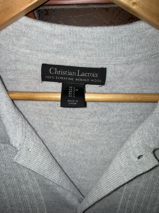 Премиум джемпер Christian Lacroix | 100% Merino Wool | Размер L