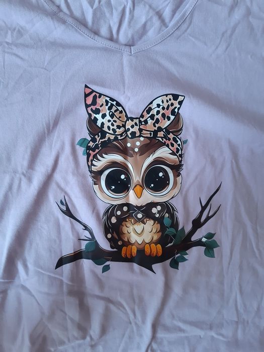 T-shirt z sową 3xl
