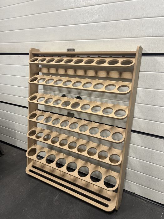 Solidny Regał / Półka na Spraye – MDF 12mm – 83x105 cm – Do Warsztatu