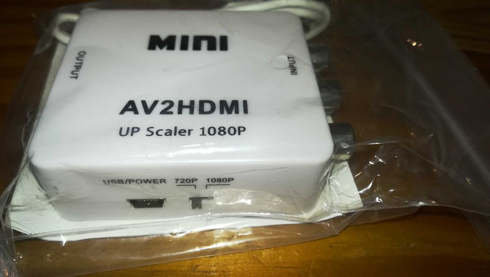 Conversor AV para HDMI - Novo e Lacrado