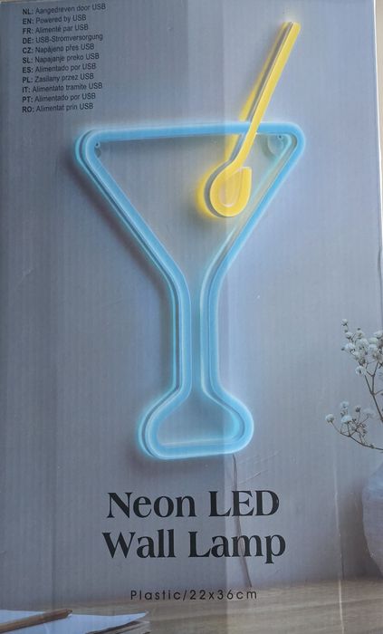 Lampa koktajlowa LED Neon