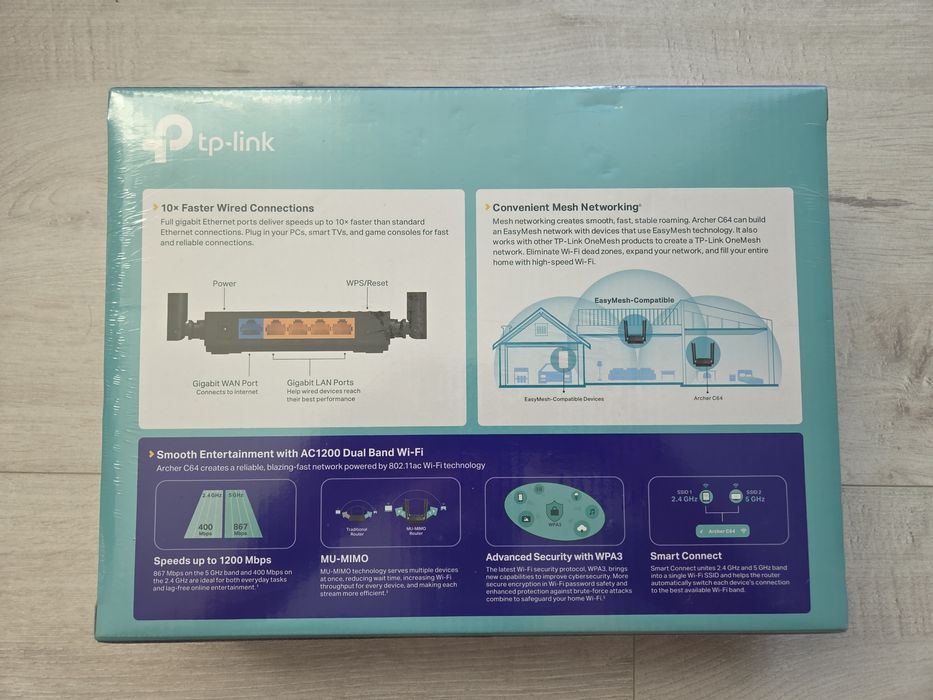 Router TP-Link Archer C64 – nowy, fabrycznie zapakowany