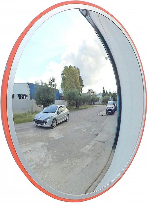 Lustro Drogowe Skrzyżowań Garażowe Magazynowe PC 45cm Słup Bezpieczeńs