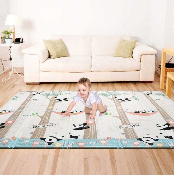 Mata piankowa edukacyjna dla dzieci składana duża + torba