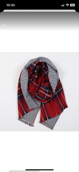 Шарф широкий двусторонний , теплый