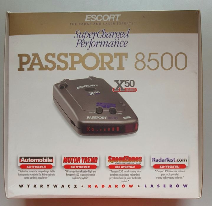 Antyradar Passport 8500 x50 euro