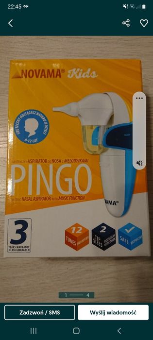 Aspirator do nosa do kataru elektryczny