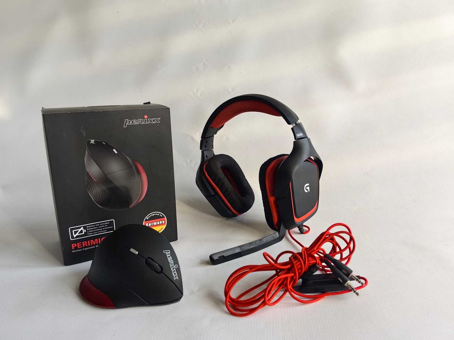 Myszka gamingowa Perixx Perimice-718R i Słuchawki Logitech G230 OKAZJA