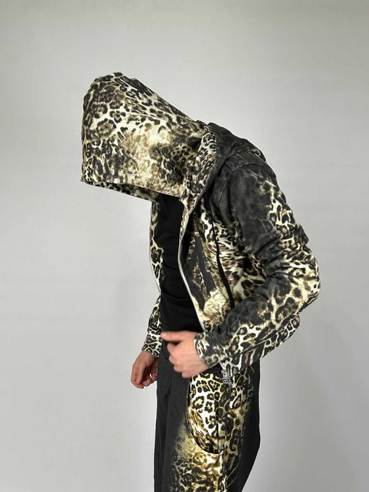 Худі Ksubi Mowalola Trakpant Black Cheetah hoodie зипка кофта худи зіп