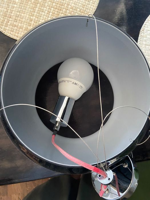 Lampa sufitowa wisząca czarne szkło