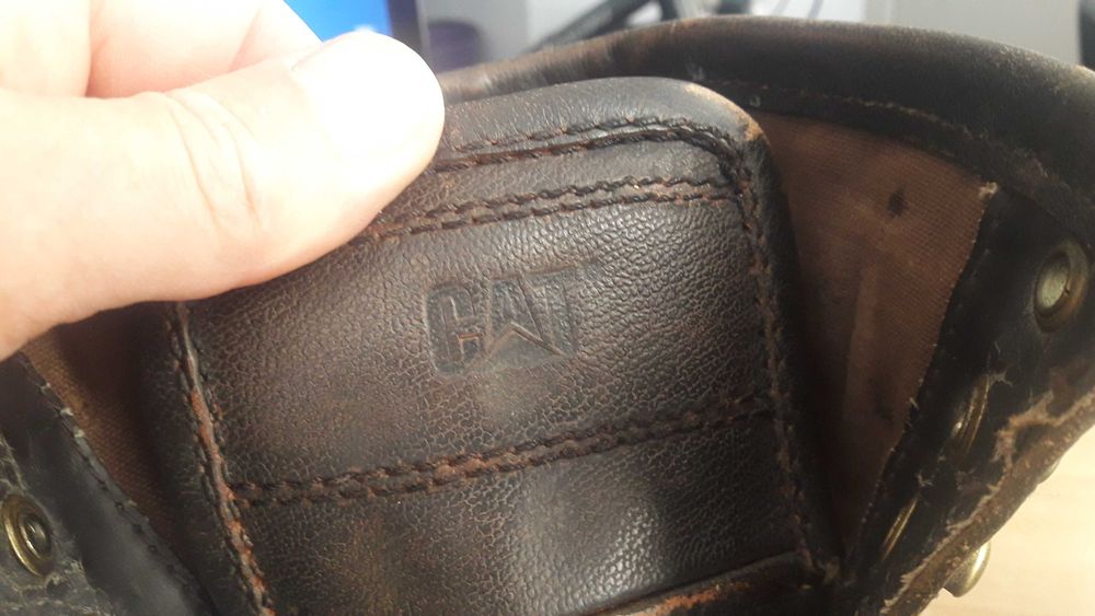 Берці черевики ботинки CAT натур. шкіра р.44