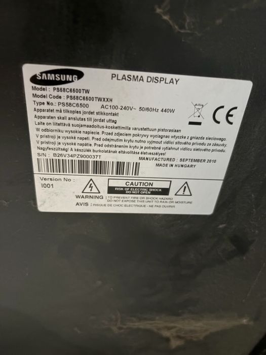 Telewizor samsung PS58C6500