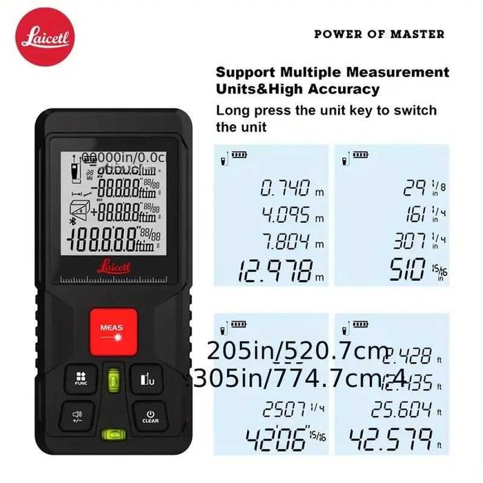 Medidor de distância a laser 70 mt. Novo. Em caixa