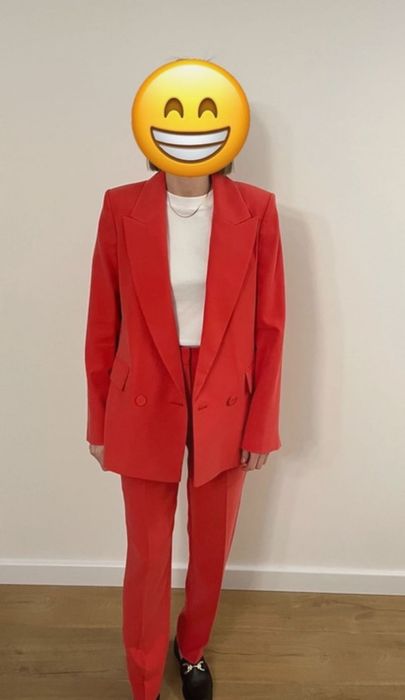 Garnitur damski mango marynarka spodnie ubrany 2x