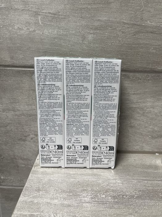 Eucerin  dermo-pure cena za 3 sztuki
