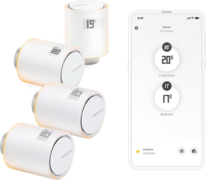 J4 Zestaw 4 zaworów termostatycznych Netatmo WiFi NBU-4-NAV-EU