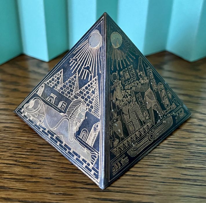 Piramida egipska mała miniaturka Egipt Sfinks vintage