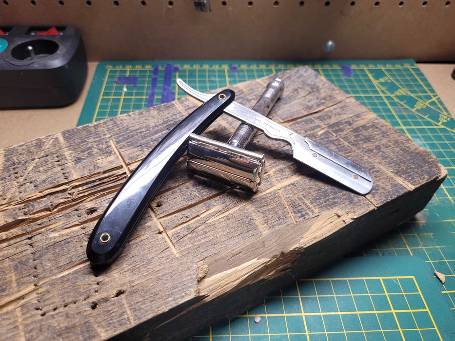 Zestaw maszynka motylkowa Parker i brzytwa-szawetka Parker