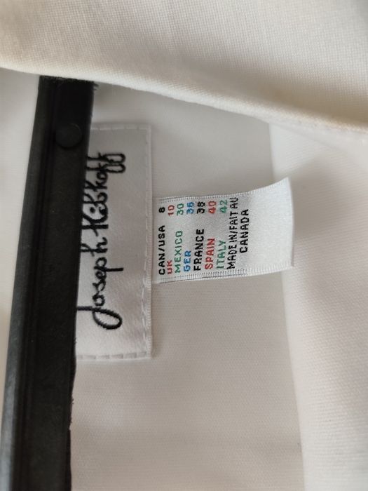 Vestido de cerimónia branco e preto