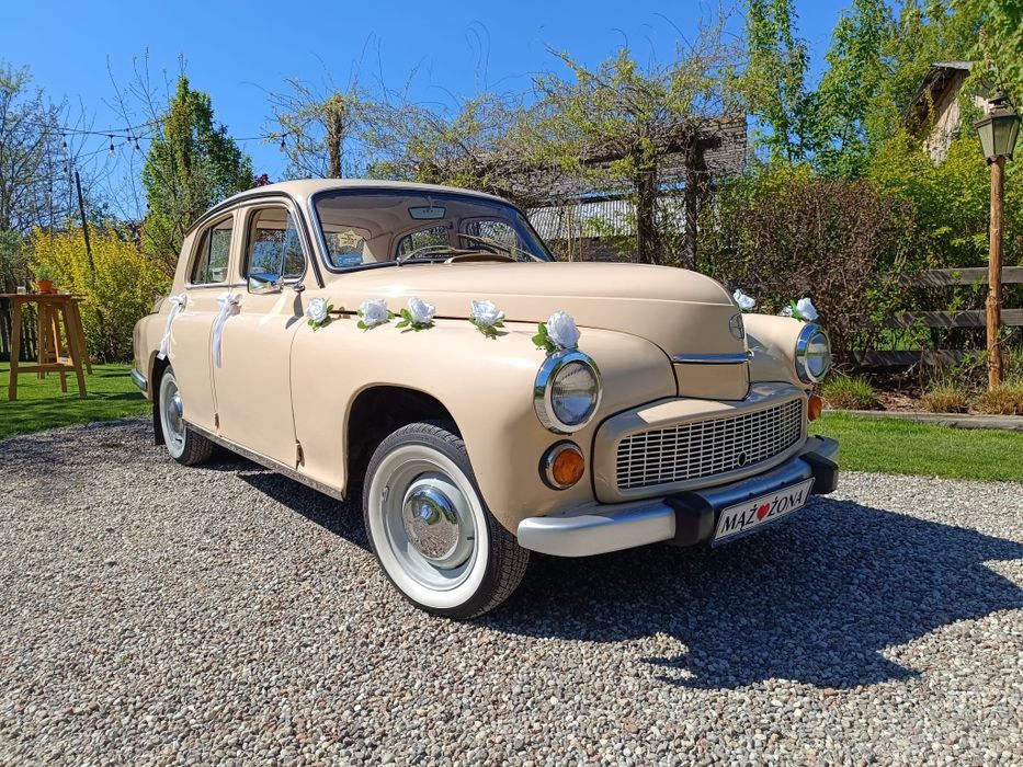 FSO Warszawa 203 do ślubu klasyczne auto samochód zabytkowy na wesele