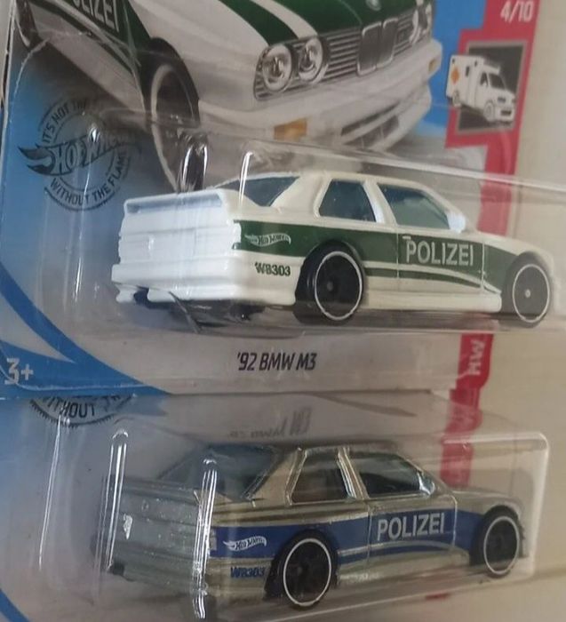 Conjunto 2 - 92 bmw m3 hot wheels