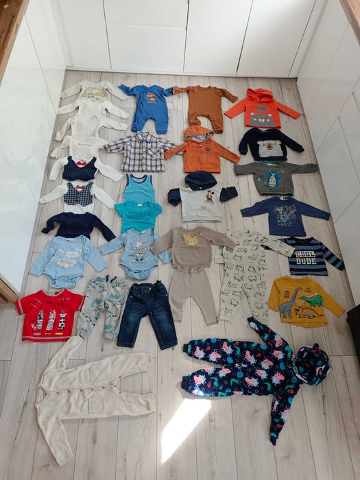 Zestaw paka ciuszków dla chłopca rozm. 74 80  newborn, Topolino,Disney