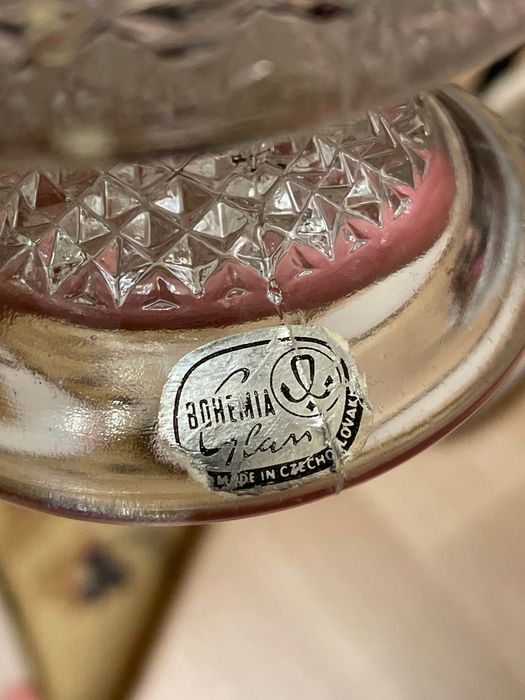 Креманки на ножках, Чехия, Bohemia, хрусталь. Посуд кришталевий