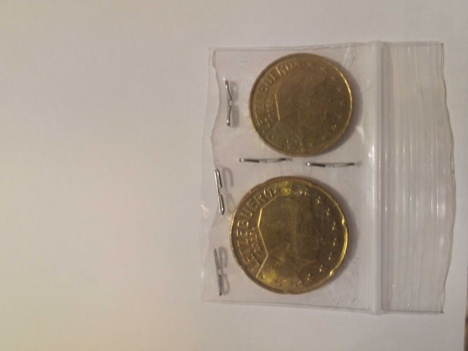 Lote 2 Moedas 10 e 20 Cêntimos
