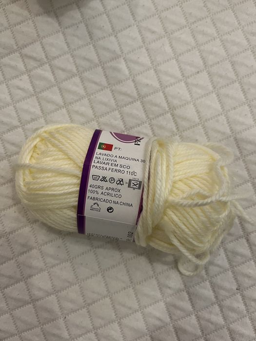 Lãs de tricô variadas