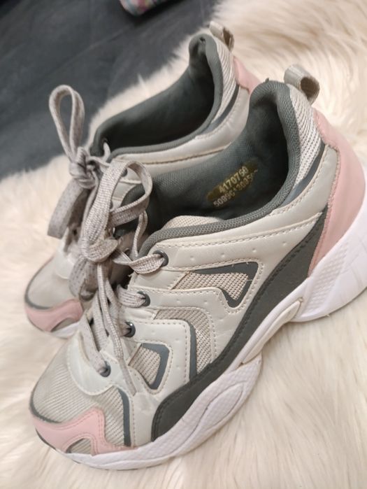 Buty sneakersy szaro-różowy dunnes stores 40
