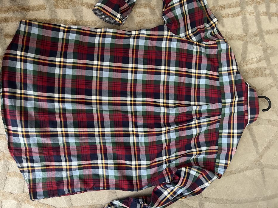 Чоловіча картата сорочка, М мужская рубашка в клетку в клітинку