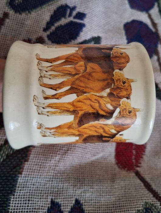 Kubek angielski psy gończe ogary vintage