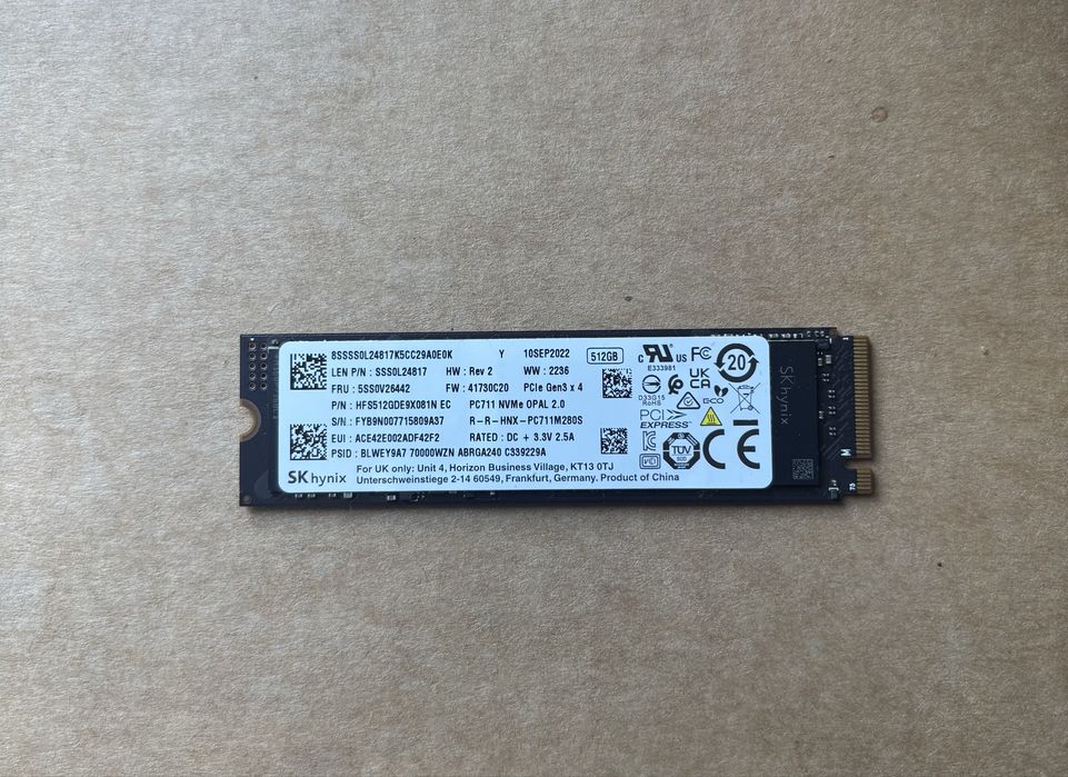SSD диск, SK hynix, NVMe,512 Gb