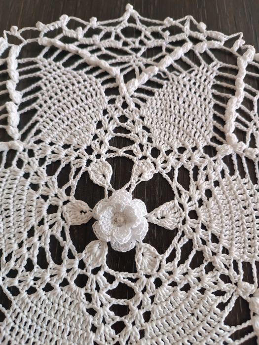 Serwetka do koszyczka szydełko rękodzieło