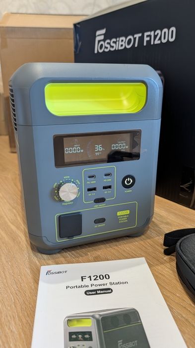 НОВА зарядна станція FOSSiBOT F1200. Євровиделка. Ємність 1024Вт\ч