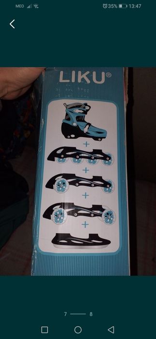 Patins 4 em 1 tamanho 30/33