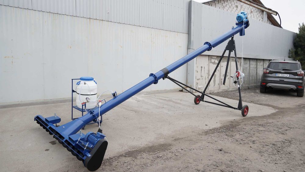 Шнековий навантажувач. Зерновий конвеєр. Винтовой погрузчик 159*6*220