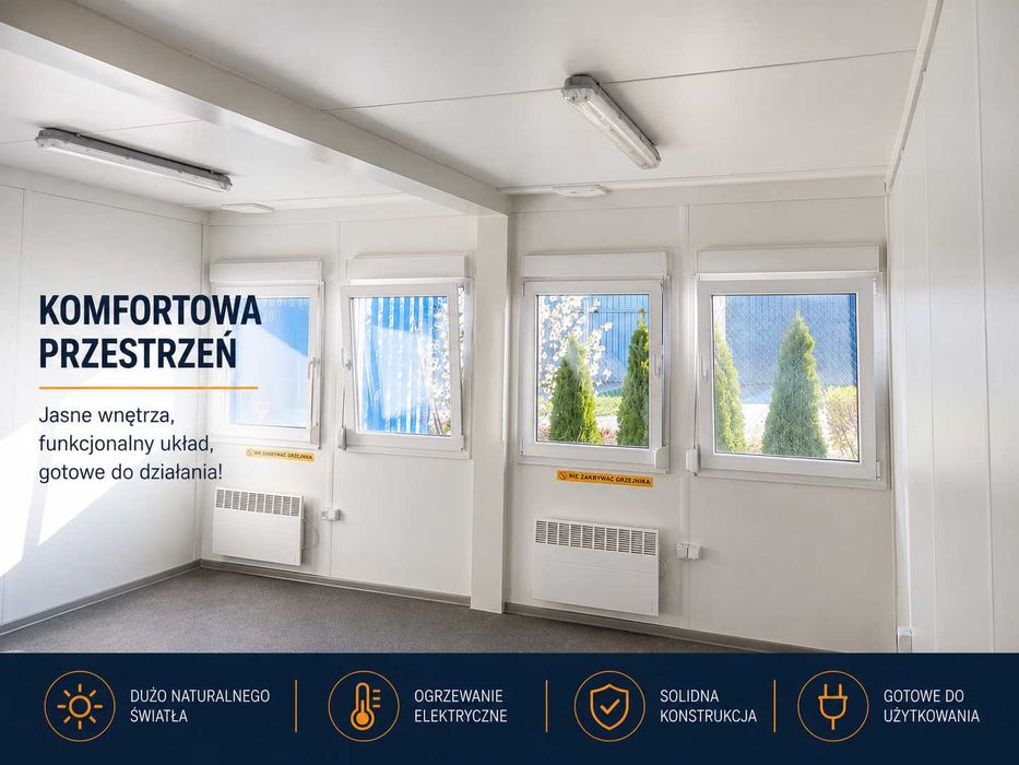 kontenery socjalne - zestaw kontenerów biurowo-mieszkalnych
