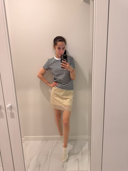 Новая юбка общитая бисером