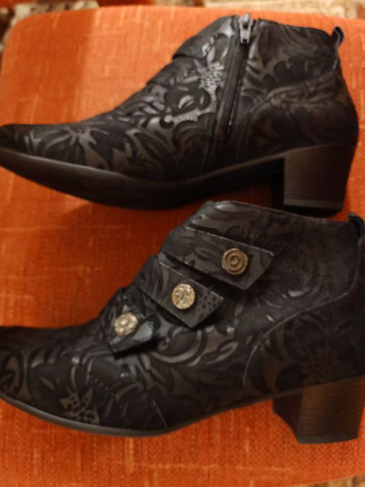 Botki damskie ze skóry niemiecka firma Waldlaufer