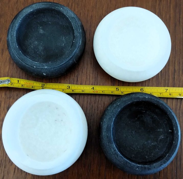 Set of 4 Solid Polished Stone Jars64861514508674121