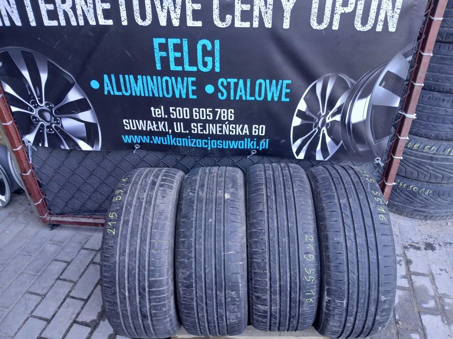 4x używane opony letnie 215/55 R16 Nokian Gwarancja Montaż