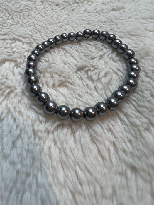 Bransoletka koraliki metaliczne aesthetic casual 24